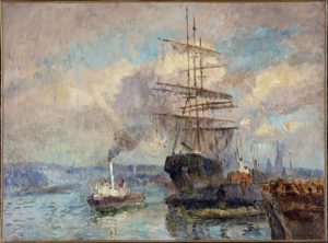 Albert Charles Lebourg Dans le port de Rouen PPP654 Petit Palais