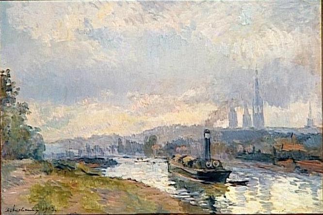 Tugboats to Rouen 1903 Albert Lebourg