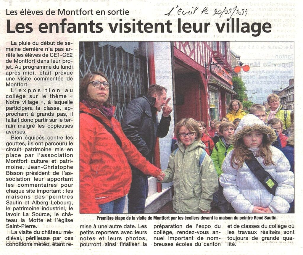 les enfants visitent leur village Copie